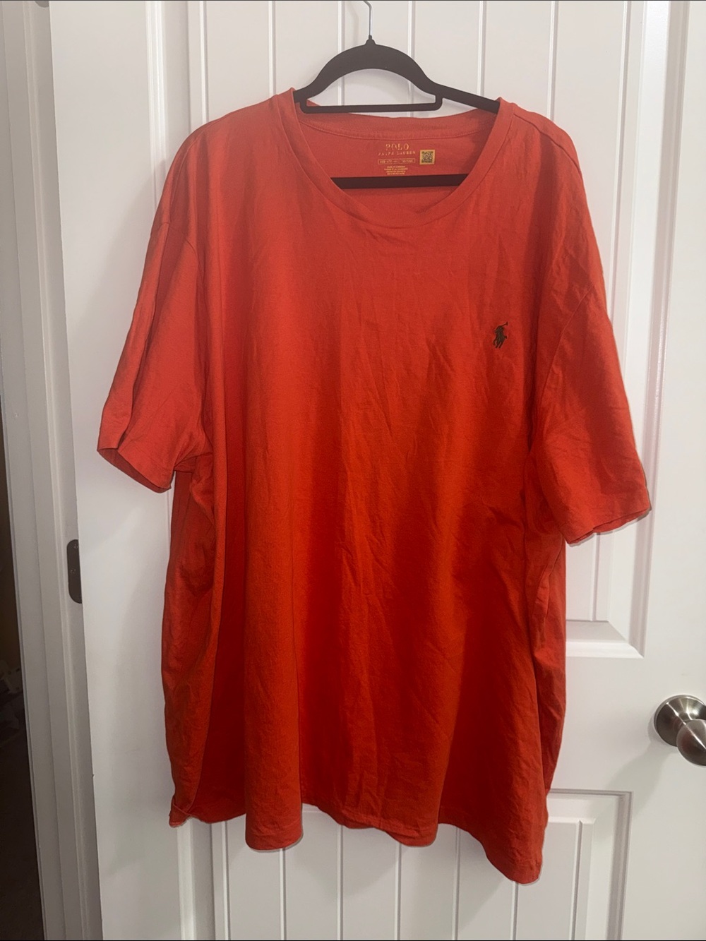Polo by Ralph Lauren Men’s Orange Short-Sleeve Crewneck Tee